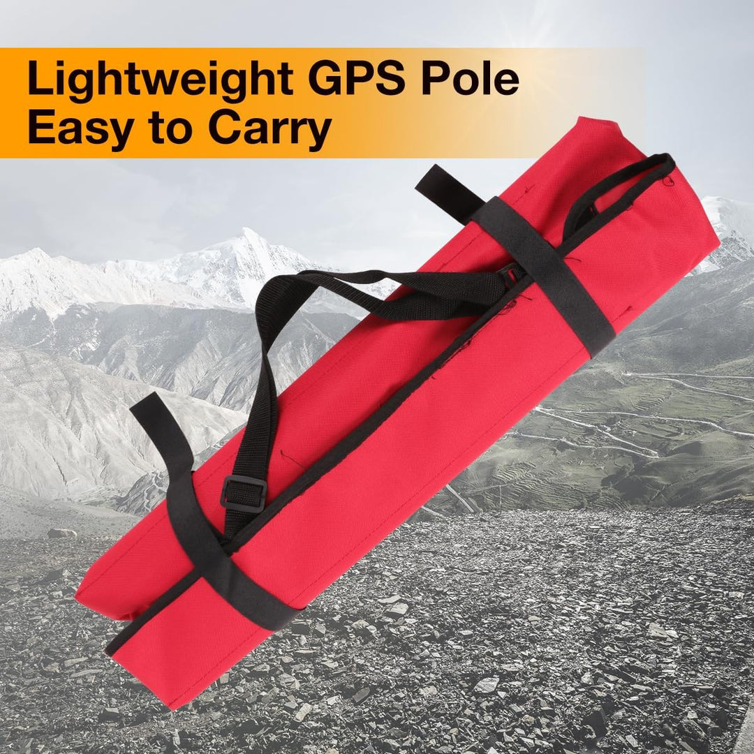 Aluminium-GPS-Stange, 2 m Vermessungsprismenstange, 4 Abschnitte, GPS-Rover-Stange, Prismenstange fü