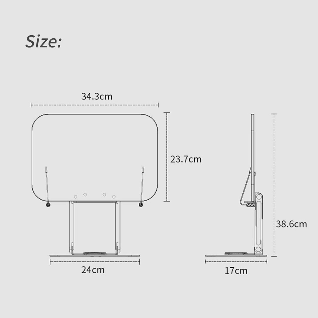 Gwezmxs Buchständer Holz, Einstellbar Buchhalter Leseständer 360° Basis zum Lesen, Faltbar Kochbuchs