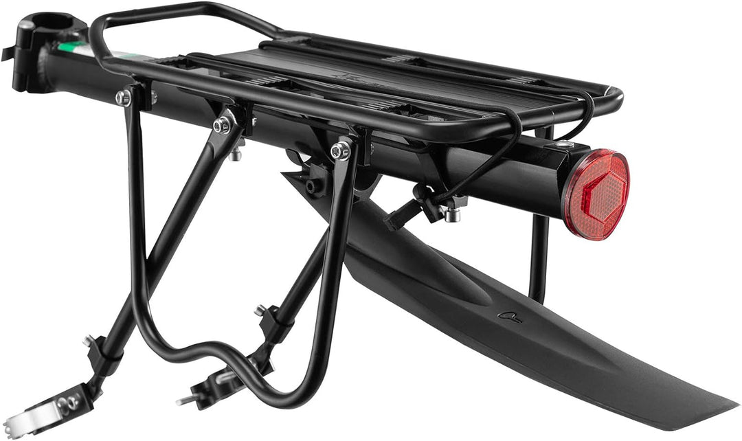 ROCKBROS Fahrrad Gepäckträger Mountainbike Gepäckträger Schnellspanner mit Reflektor 24-29 Zoll mit/