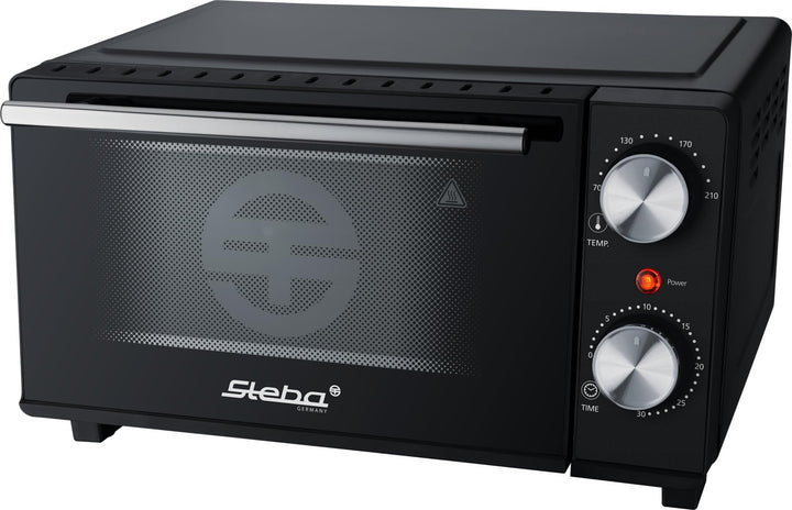 Steba KB M9 Mini Backofen, 9 Liter | Ober- und Unterhitze, Pizzatiefe bis Ø 22 cm, 2 Einschubebenen