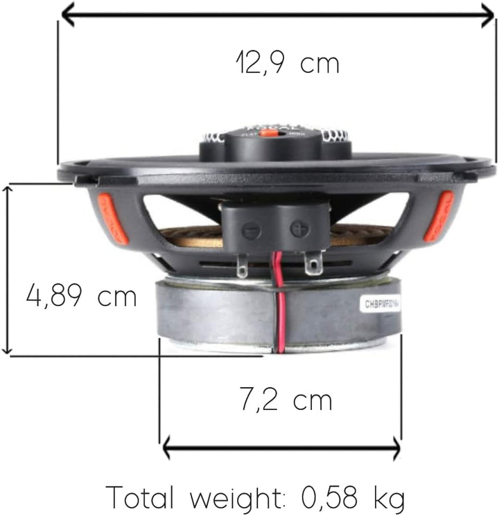 KIT Set FÜR Focal UNIVERSAL ICU 130 ICU130 2 2-Wege-Koaxiallautsprecher mit 13 cm, 130 mm, 5 Zoll Du