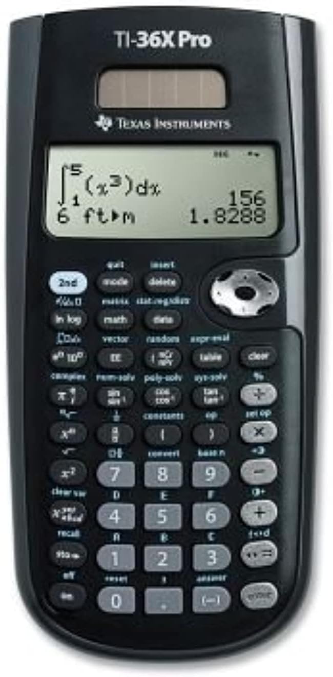 Texas Instruments TI36 x Pro Wissenschaftlicher Taschenrechner schwarz Taschenrechner – Taschenrechn