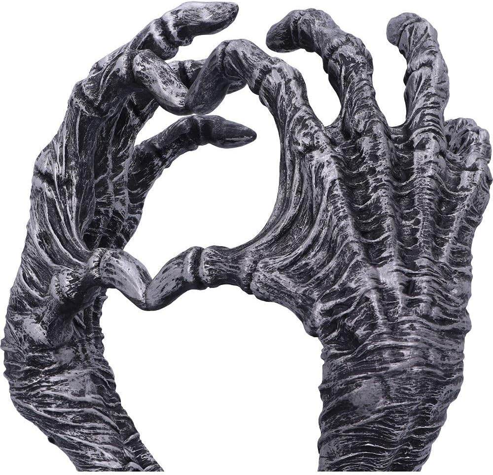 Nemesis Now Gothic Mummified Love Heart Hands Schmuckhalter für Schmuck, 22 cm, silberfarben