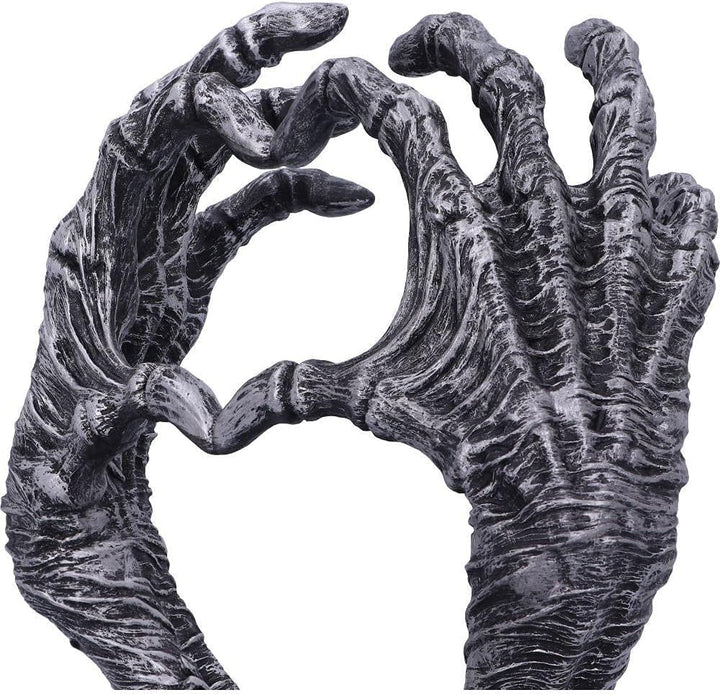 Nemesis Now Gothic Mummified Love Heart Hands Schmuckhalter für Schmuck, 22 cm, silberfarben