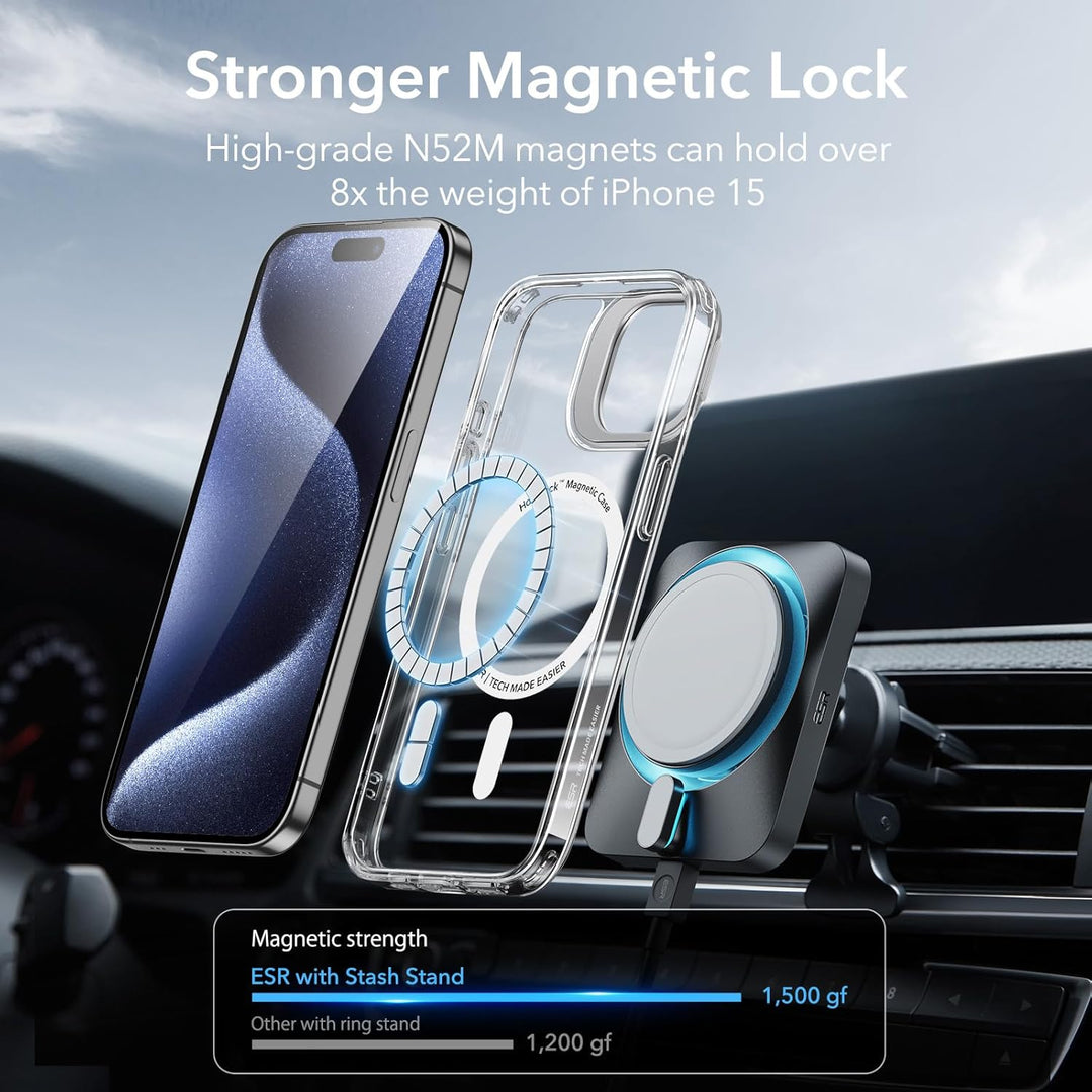 ESR für iPhone 15 Pro Max Hülle, kompatibel mit MagSafe, Militärnorm Schutzhülle, integrierter Verst