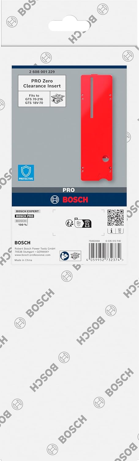 Bosch 1x PRO Zero Clearance Einsatz für Tischkreissägen (356 x 108 mm,)