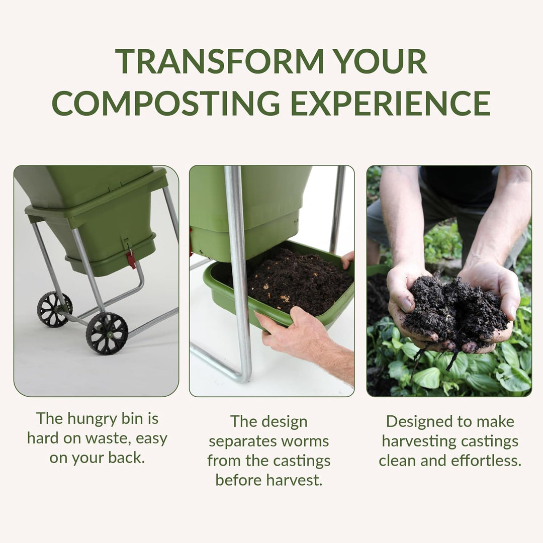 Hungry Bin Wurmkomposter für reichhaltige Vermicompost