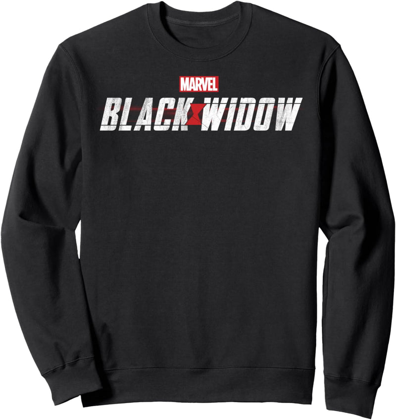 Marvel Black Widow Text Logo Sweatshirt