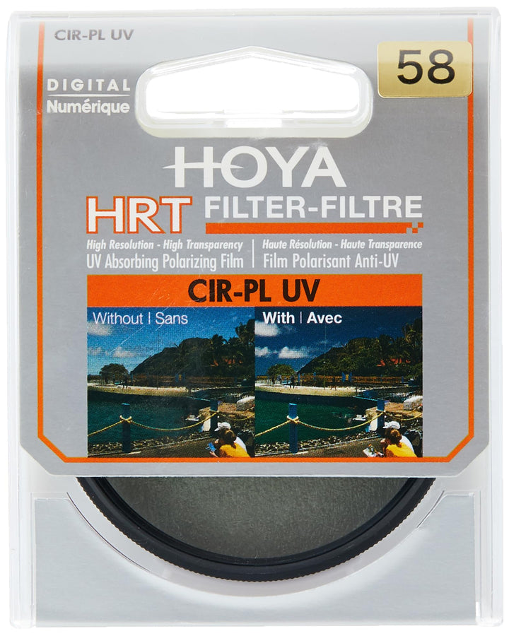 Hoya Y7PolfilterC058 HRT Cirkular Polfilter (58mm), Y7POLC058, Schwarz, 58mm