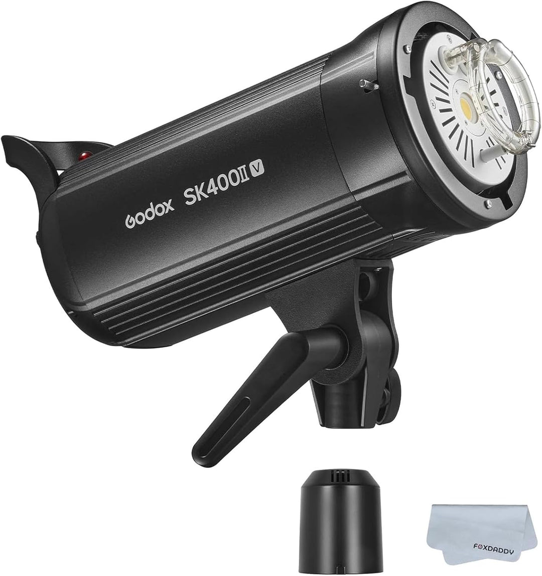 GODOX SK400II-V 400Ws 5600K Bowens Mount Fotostudio-Stroboskoplicht, Eingebautes 2.4G Wireless X Sys