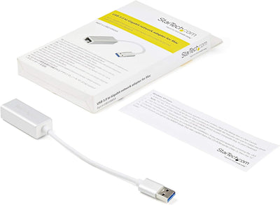 StarTech.com USB 3.0 auf Gigabit Netzwerk Adapter - Schickes Aluminium Design für MacBook, Chromeboo