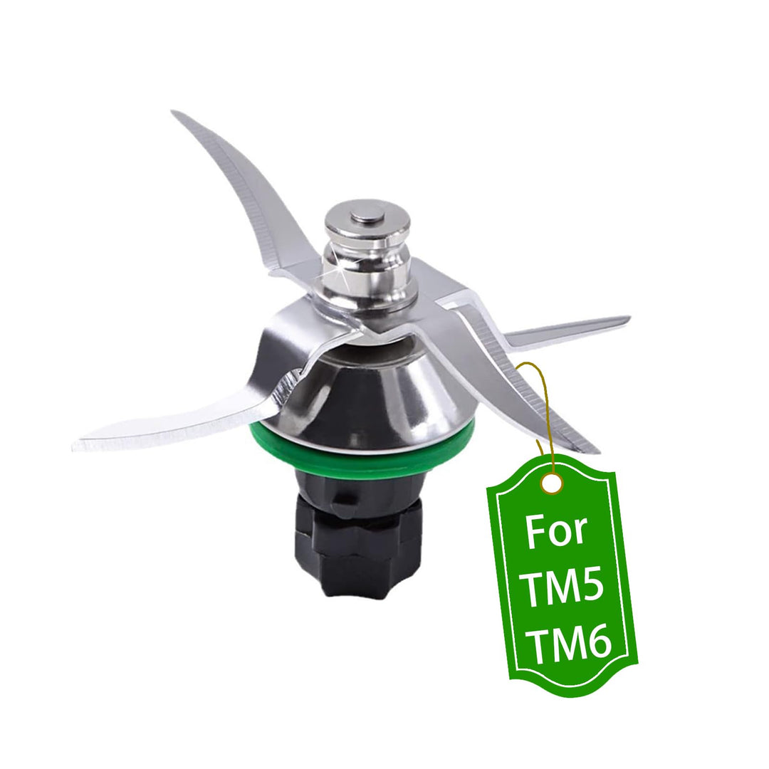 Mixermesser für Vorwerk Thermomix TM5 TM6, Edelstahl Thermomix TM5 TM6 Ersatzmesser mit Dichtring