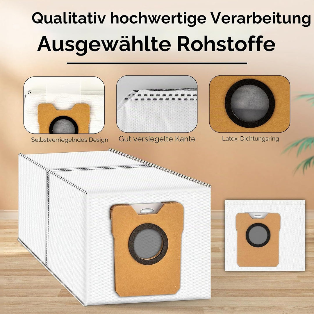 (12 Stück) Omni C20 C10 Ersatz Staubbeutel für Eufy Omni C20 C10 Saugroboter Absaugstation, Filterbe