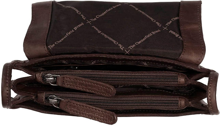 The Chesterfield Brand Wax Pull Up Jersey Schultertasche Leder 25 cm