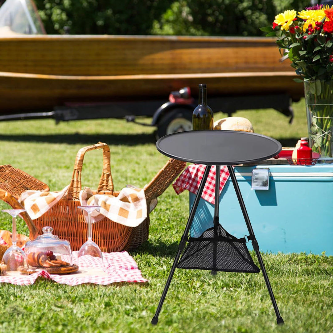Kleiner tragbarer Klapptisch für den Aussenbereich, ultraleichter Camping-Picknicktisch mit robuster