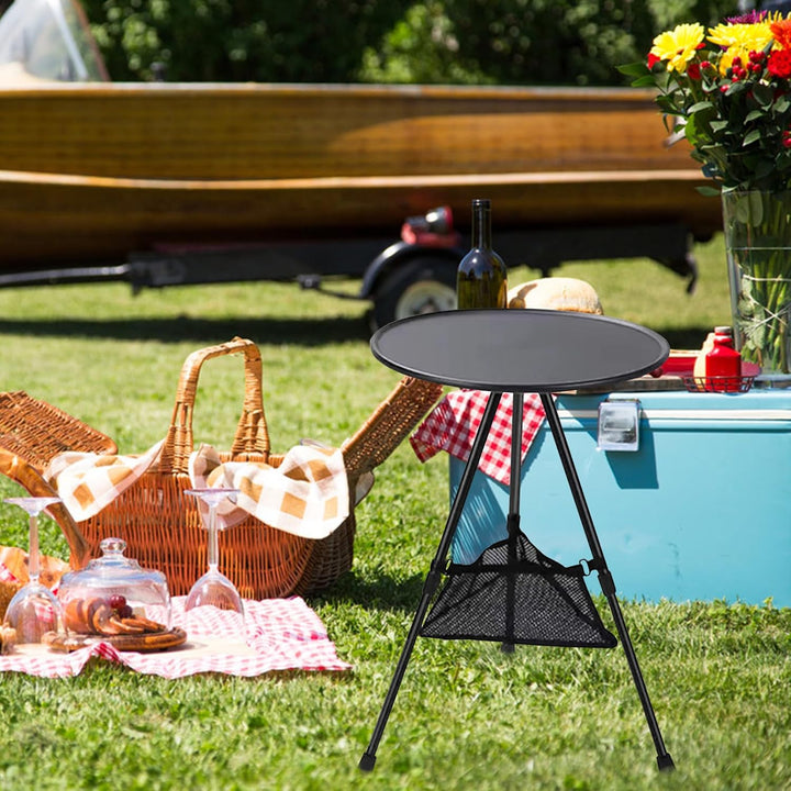 Kleiner tragbarer Klapptisch für den Aussenbereich, ultraleichter Camping-Picknicktisch mit robuster