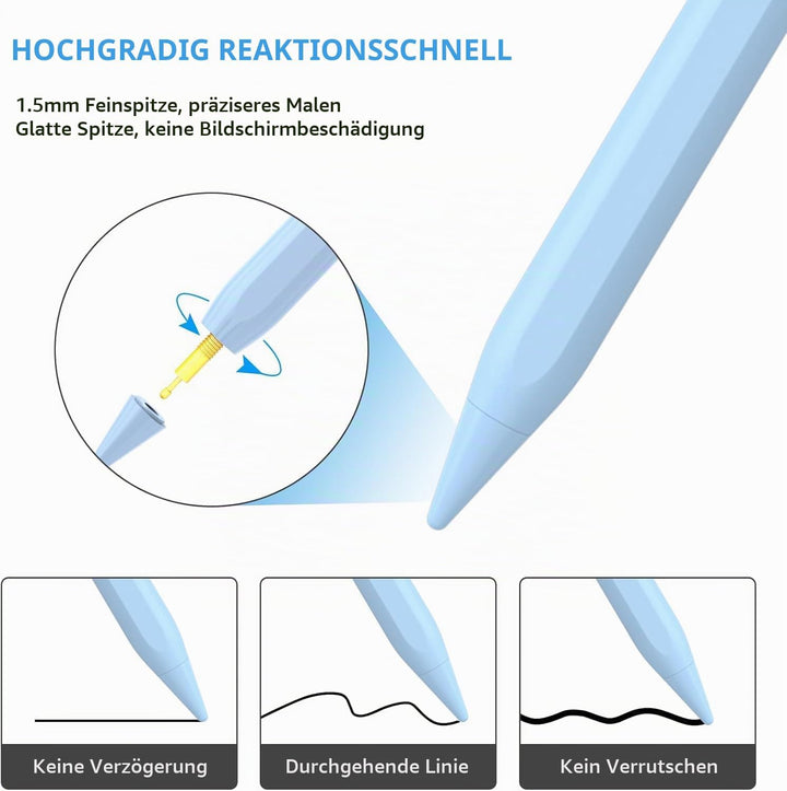 KARFUN Tablet Stift für Android,Stylus Pen Kompatibel mit iPhone/Samsung/Huawei/Lenovo/XiaoMi Tablet