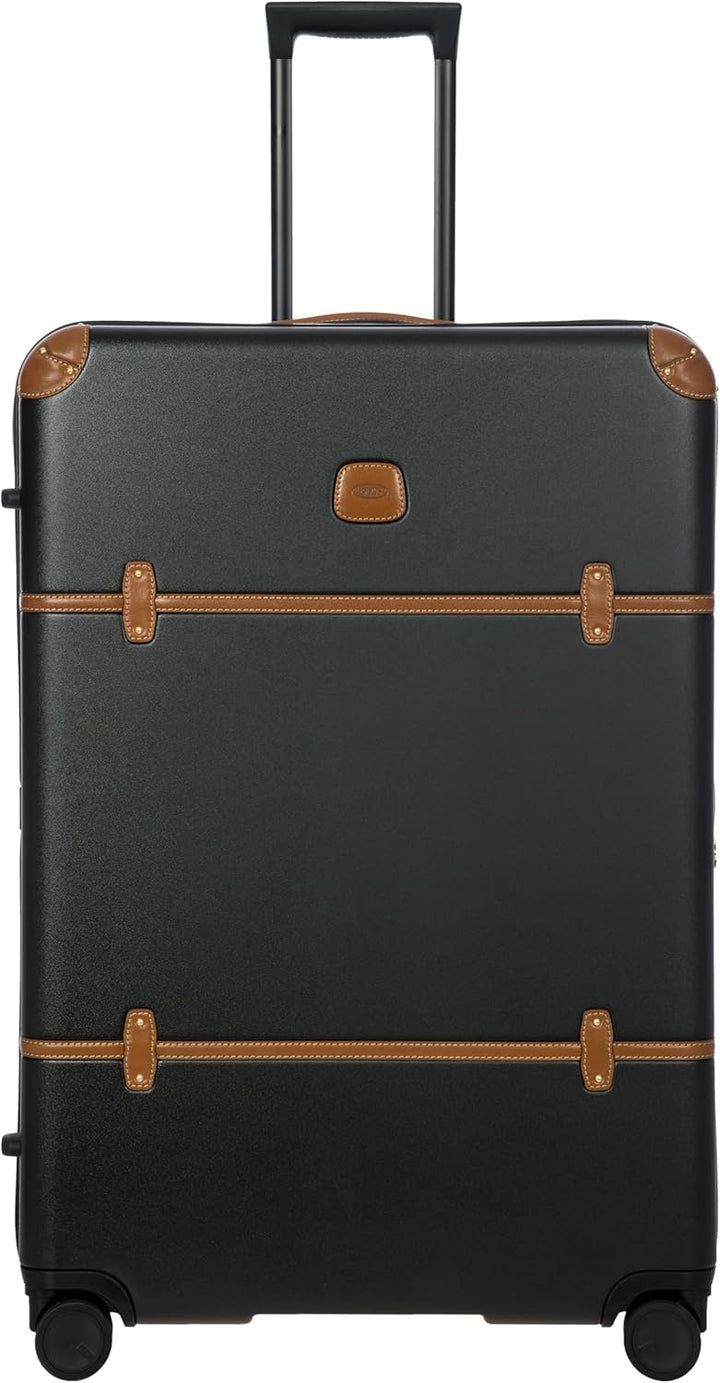Brics Bellagio - 4-Rollen-Trolley 82 cm erw. recycelt black/tan, Black/Tan
