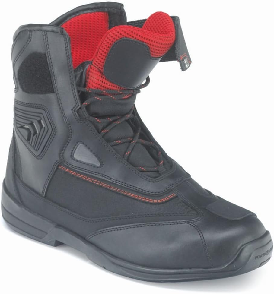 Bangla Sportlicher Motorrad Schnürstiefel Kochmann RUNNER Biker Stiefel 19 cm hoch Schwarz 45 45/47