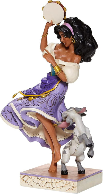 Enesco Shore Disney Traditions Figur Esmerelda & Djali, 22,2 cm hoch, 6008071, Mehrfarbig, One Size