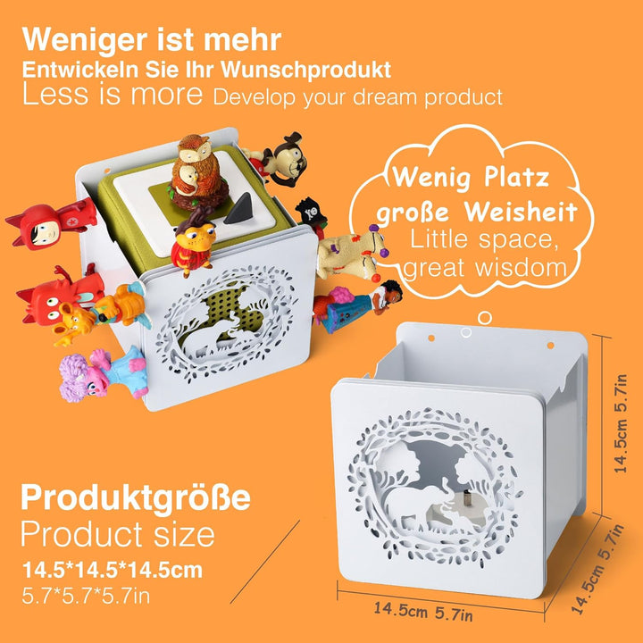 Metall Tonie Regal vollständig magnetisches Toniebox Regal Tonie aufbewahrung für bis zu 25-40 Figur