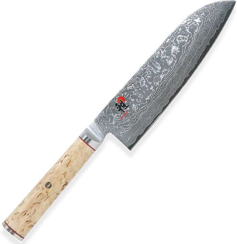 Miyabi 34374-181 Santoku-/Kochmesser, Stahl, 18 cm, silber / birke Santoku 18 cm