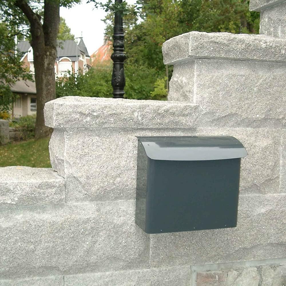 Wand-Briefkasten Safepost 21 anthrazit-grau (RAL 7016) moderner Postkasten geschütztes Schloss