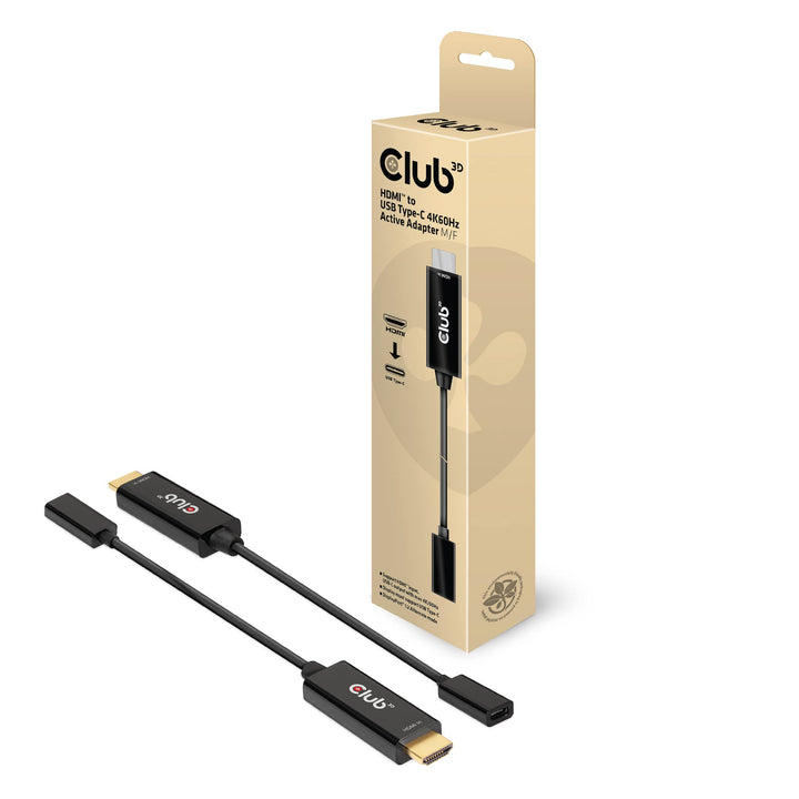 CLUB3D HDMI auf USB Typ-C 4K60Hz aktiver Adapter St./B.