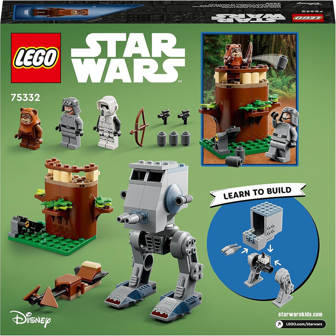 LEGO 75332 Star Wars at-ST, Bauspielzeug für Vorschulkinder ab 4 Jahren mit Ewok Wicket und Scout Tr
