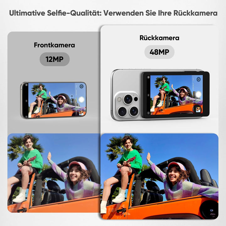 ROTTOGOON Handy Selfie Monitor, Magnetisches Selfie Touchscreen Monitor, Geeignet für Selfies, Vlog-