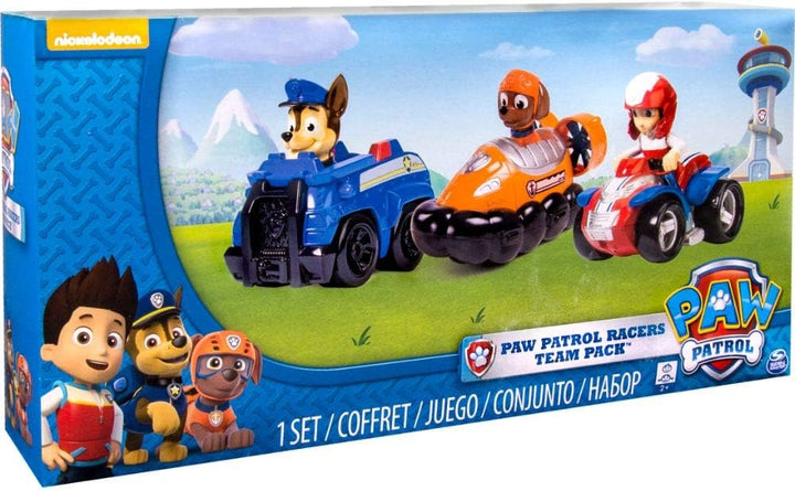 PAW PATROL 6024059-1 Rettungsflitzer 3er Set - Version 2 (Chase, Zuma, Ryder), Chase, Zuma, Ryder