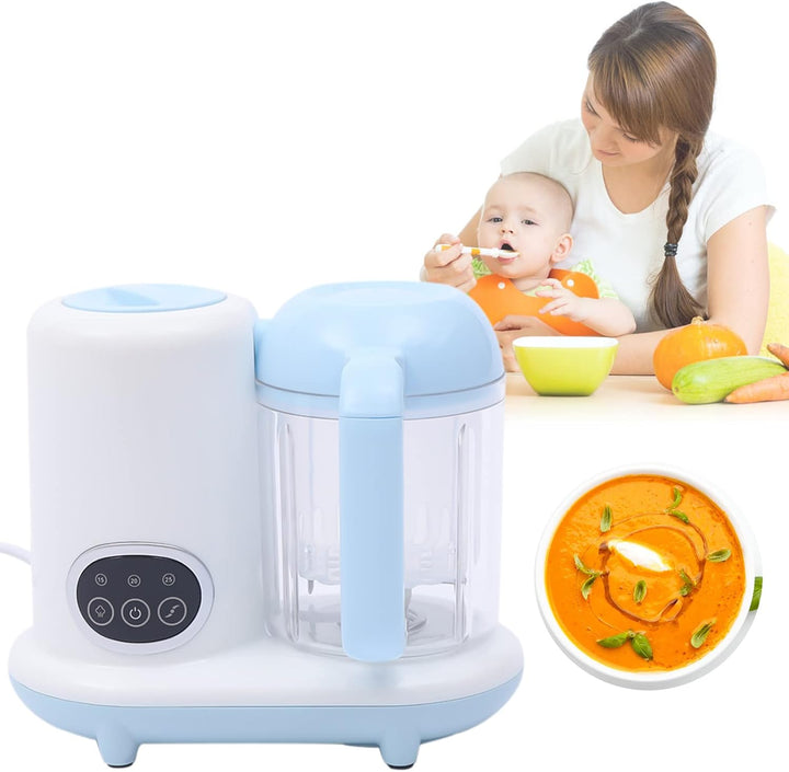 Babynahrungszubereiter 4-In-1 Dampfgarer & Mixer Mit Timer, Baby Food Maker 250ml, 304 Edelstahl Kli