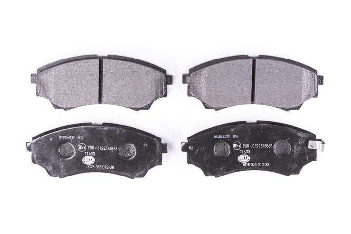 HELLA PAGID 8DB 355 012-381 Bremsbelagsatz - T1603 - Dicke/Stärke: 16.9mm - Bremssystem: Tokico - mi