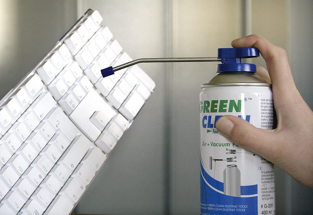 GREEN CLEAN V-2000 Top Ventil mit TurboDüse, gekröpftes Rohr 12 cm für Air und Vaccum Power blau