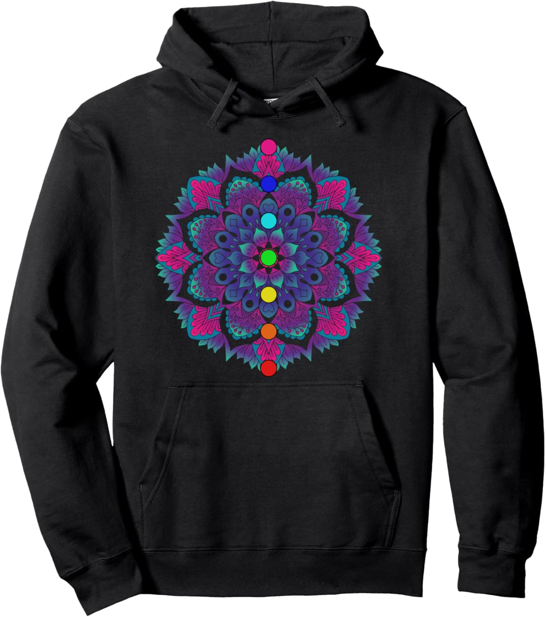 Mandala Meditation Entspannung Spirituell Meditieren Yoga Pullover Hoodie