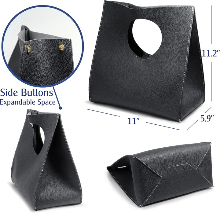 Hoxis Handtasche im minimalistischen Vintage-Stil, weiches PU-Leder, Clutch, kleine Tragetasche Schw