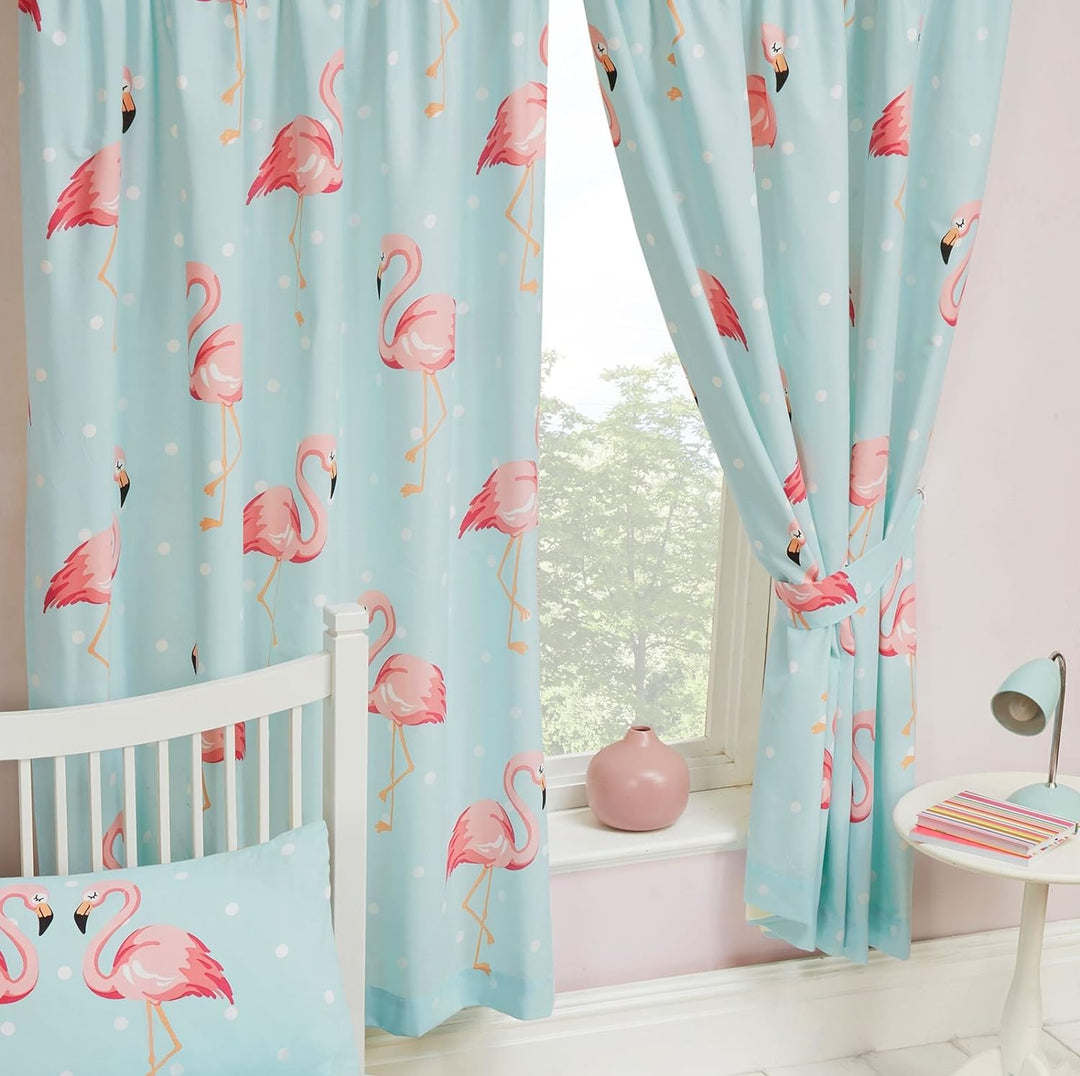 Pricerighthome Fifi Flamingo Lined Vorhänge 66 "x 72" (168 cm x 183 cm)