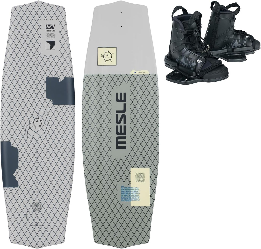 Mesle Wakeboard-Set Liberty 128 cm mit Moto Bindung Junior, Package für Kinder/Jugend, Board für Anf