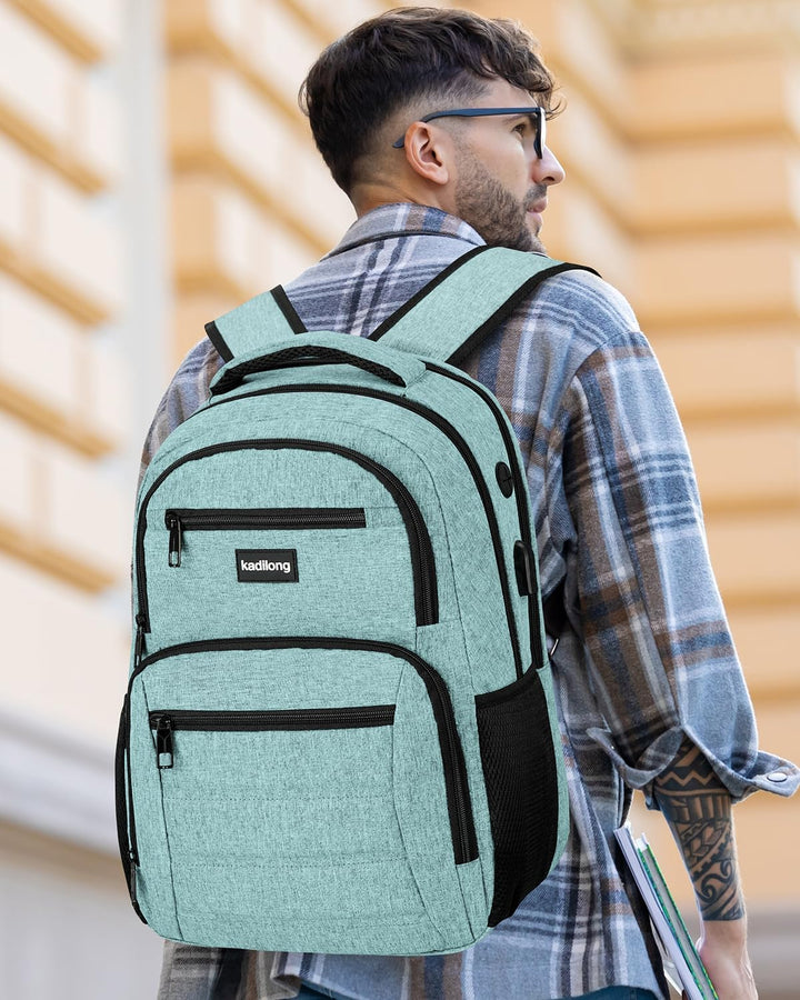 kadilong Rucksack Laptop Herren,Schulrucksack Jungen Teenager Schule Schultasche Schulranzen mit USB