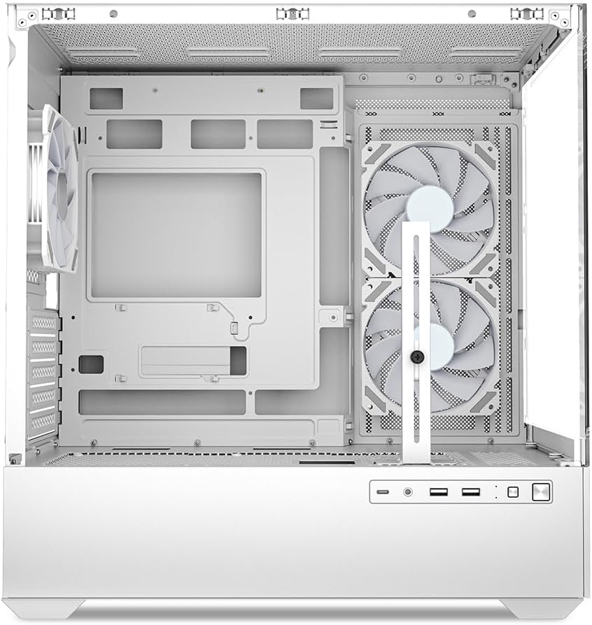 Sharkoon MK6 RGB PC Gehäuse, Micro-ATX, Weiss