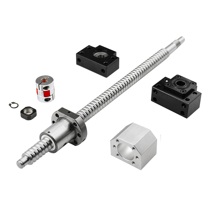 CNCMANS SFU1605/RM1605 Set: SFU1605-L700mm(27,55in) Gewindespindel Kugelumlaufspindel + 1605 Kugelum