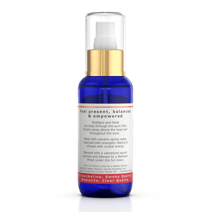 BALIPURA - "Grounding Reinigendes, Heilendes Aura Spray - Natürlich Angereicherte Aura - Kristalle U