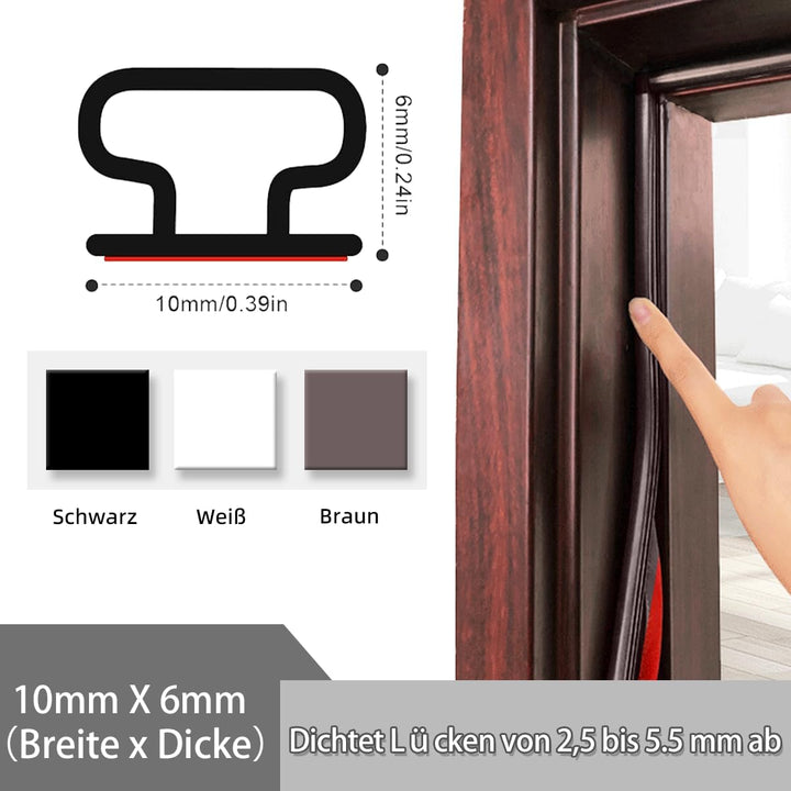 Türdichtung Dichtungsband Selbstklebend,Dichtung Türrahmen Flexibel,Gummidichtung Abdichtungsband Wa