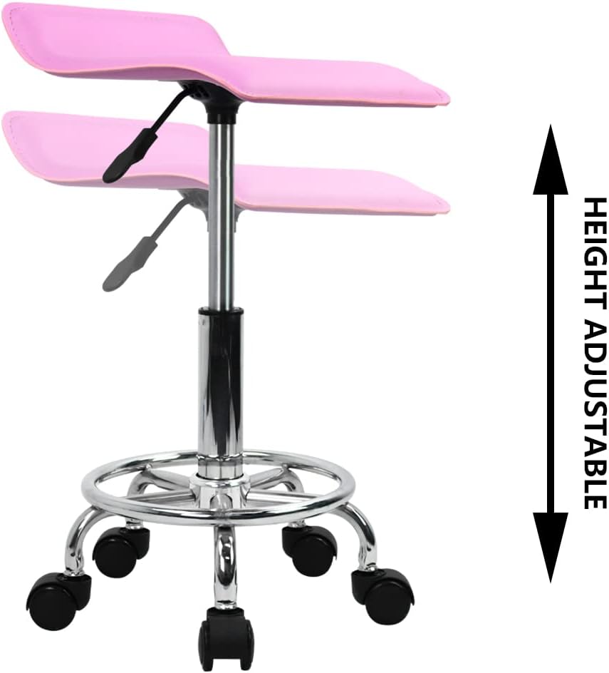 KKTONER Rollhocker Square (Rosa), Rosa