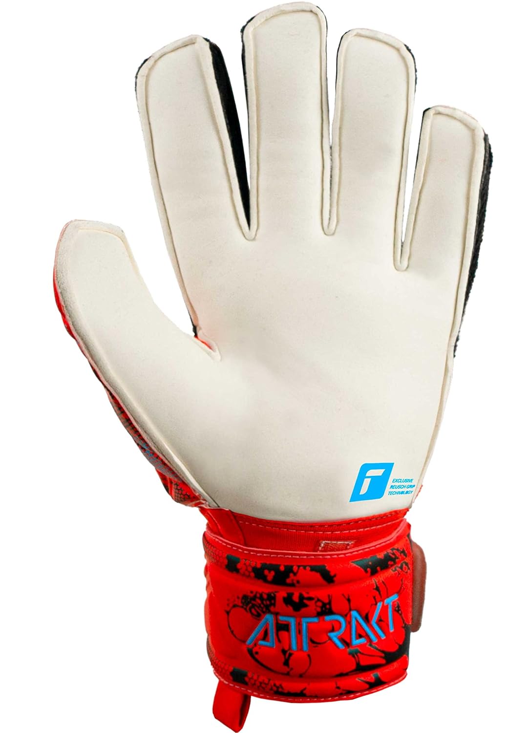 Reusch Herren Attrakt Grip Torwarthandschuhe 10 Bright Red / Future Blue, 10 Bright Red / Future Blu