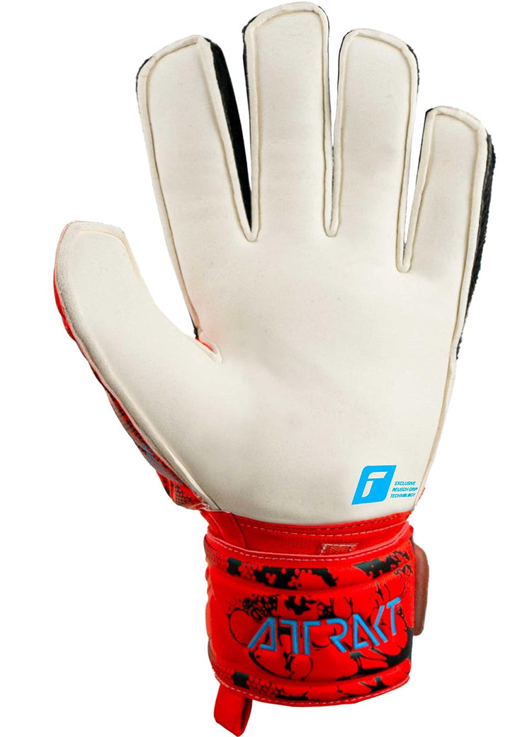 Reusch Herren Attrakt Grip Torwarthandschuhe 8 Bright Red / Future Blue, 8 Bright Red / Future Blue