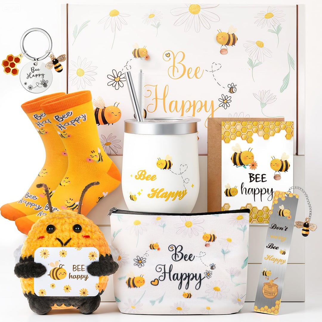 Giftota Bee Happy Geschenke für Frauen – Positive Biene Pocket Hug, Personalisierte Geburtstagsgesch
