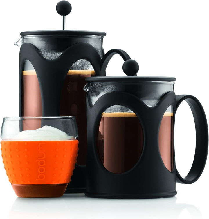 Bodum kenya Kaffeebereiter (French Press System, Permanent Edelstahl-Filter, 0,5 liters) schwarz 4