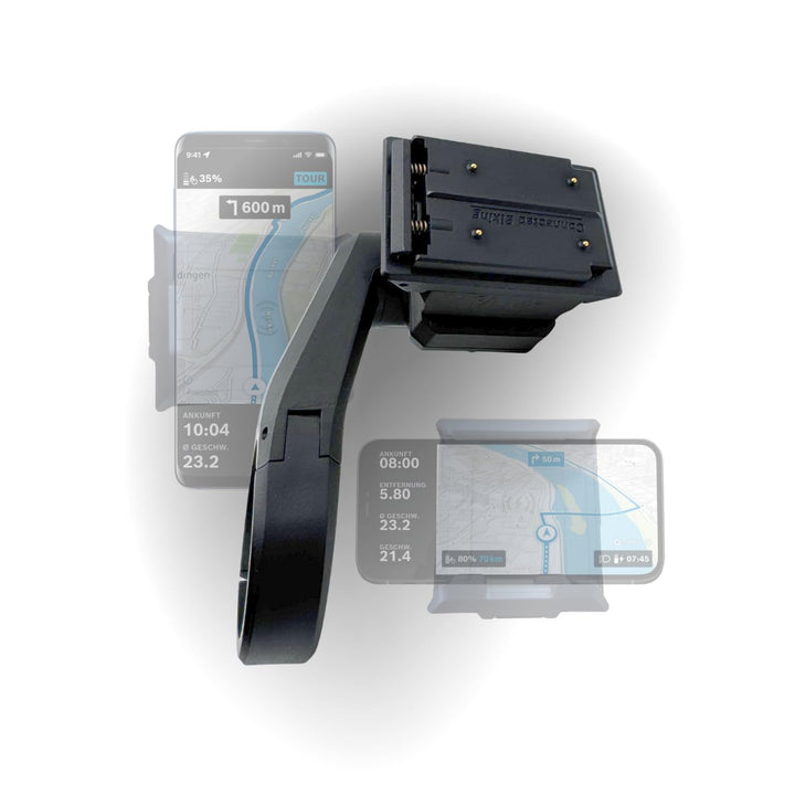 Generisch 90 Grad Vertikal Adapter Hochformat passend für Bosch Smartsystem/Smartphone Grip & KIOX 3