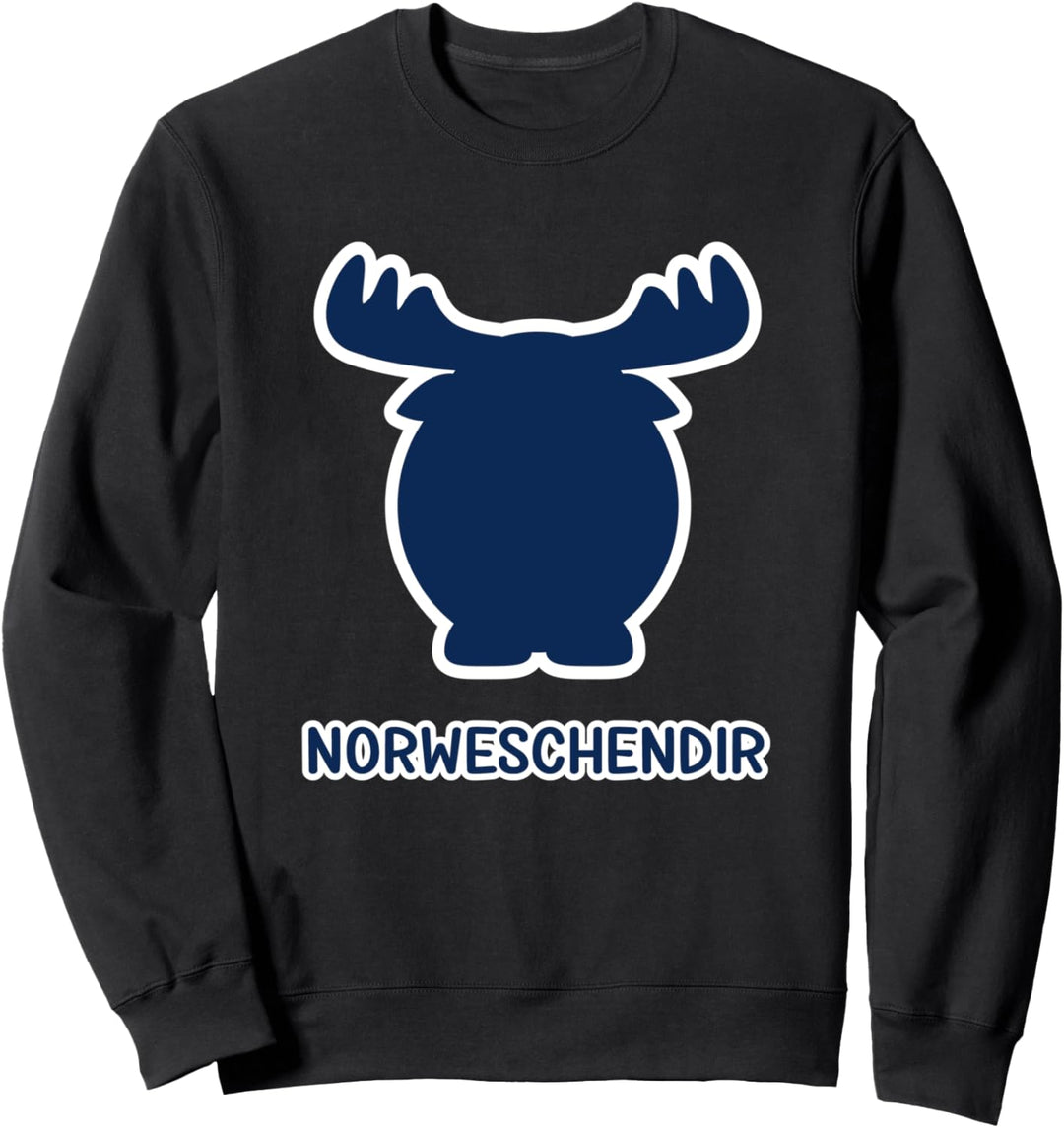 Norweschendir Norwegen Tier Elch auf Sächsisch Sweatshirt